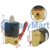 1/4" 12MM DC / AC Brass NC Electric Solenoid Valve Water Gas Air Liquid