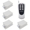 8 CH 30A AC Power Output Radio Remote Control Kit - 1 Transmitter & 4 Receivers with Waterproof