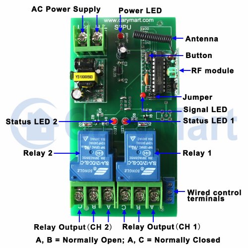 6 channel rc transmitter receiver kit