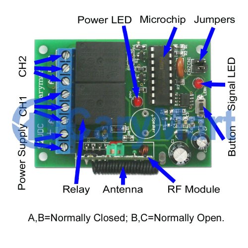 Switch ON and Off Using This 25m RF controller 12V Remote Control 