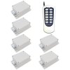 12 CH 30A DC Power Output Radio Remote Control Kit - 1 Transmitter & 6 Receivers 433MHz