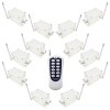 12 buttons' transmitter to control 12 receivers - 12 Channels DC 30A Input / Output Wireless Control Kit with waterproof