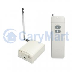 Long Range Single Channel NO / NC Contact Output Wireless Remote Control Kit [0020250 (S1U-DC-ANT3 & CB-1/CB-2)]
