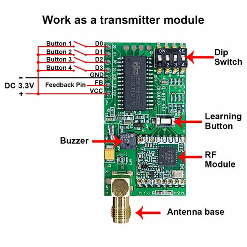 5000M Long Range Wireless Transmitter Receiver Bidirectional Module