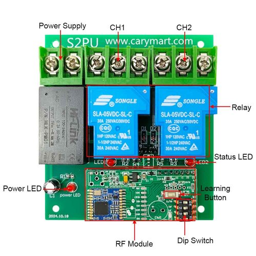 Remote Control Micro Switch 4000M Long Range Remote Control Switch - DC ...