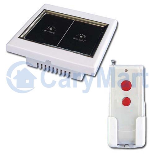 2 Gang LCD Touch Screen Remote Light Switch Remote Control CP 2