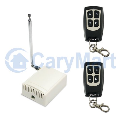 4 Channel Wireless Remote Control Receiver+Transmitter For Garage Door 433.92MHZ